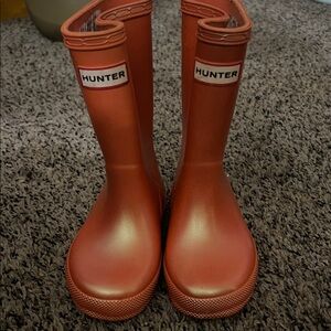 Hunter Vibrant Orange Waterproof Boots